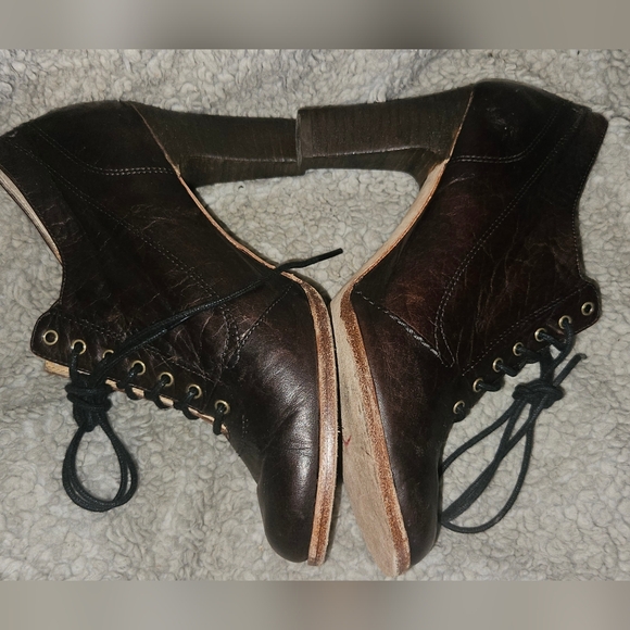 Timberland Boot Company Vintage High Heel Boots sz 5M Oxford Booties - Picture 4 of 16